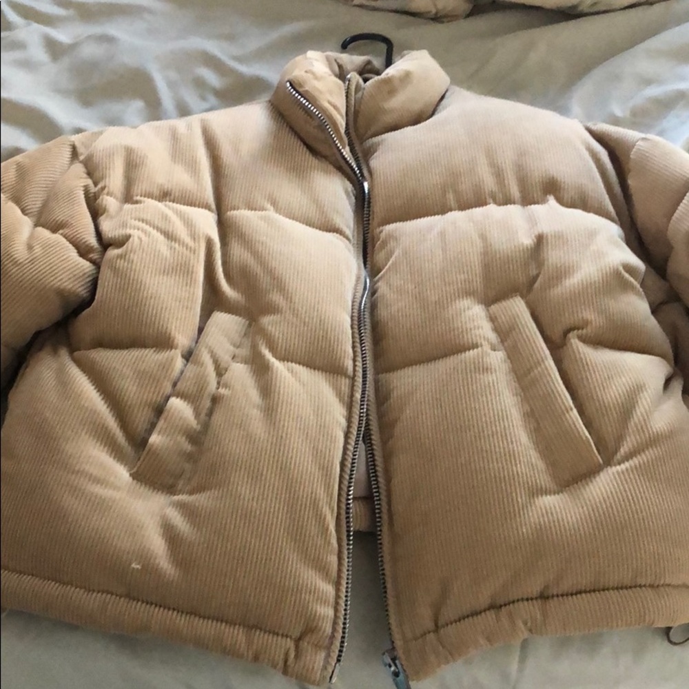 Puffy beige jacket